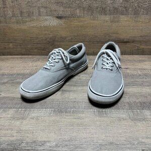 Sperry Halyard CVO Saltwashed Gray Sneakers Men's Size 12